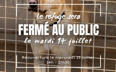 14 JUILLET – FERIE – LA SPA est FERMEE